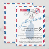 Invitation Sainte-Lucie Mariage Récent Réception par Avion (Devant / Derrière)