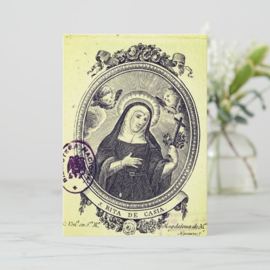 Invitation Sainte-Rita de Cascia (Debout devant)