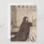 Invitation Sainte Scholastique Patronne de l'école (Devant)