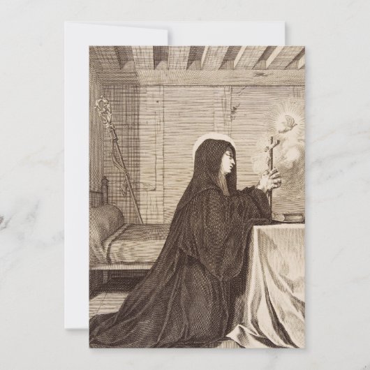 Invitation Sainte Scholastique Patronne de l'école (Devant)