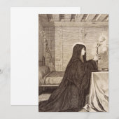 Invitation Sainte Scholastique Patronne de l'école (Devant / Derrière)