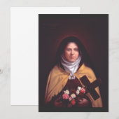 Invitation Sainte Thérèse de Lisieux (Devant / Derrière)