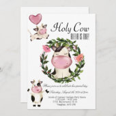 Invitation Sainte vache ! (Devant / Derrière)