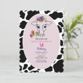 Invitation Sainte Vache 1er Anniversaire  (Debout devant)