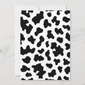 Invitation Sainte vache ! Fête d'anniversaire du pays noir et (Dos)