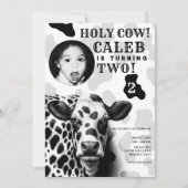 Invitation Sainte vache ! Fête d'anniversaire du pays noir et (Devant)