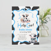 Invitation Sainte vache ! Modèles Anniversaires de enfants 1e (Debout devant)