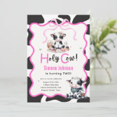 Invitation Sainte vache ! Modèles Anniversaires de enfants en (Debout devant)