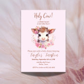 Invitation Sainte vache ! Un bébé doux est en route !