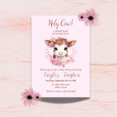 Invitation Sainte vache ! Un bébé doux est en route !