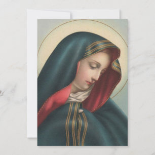 Invitation Sainte Vierge Marie Religieuse Catholique