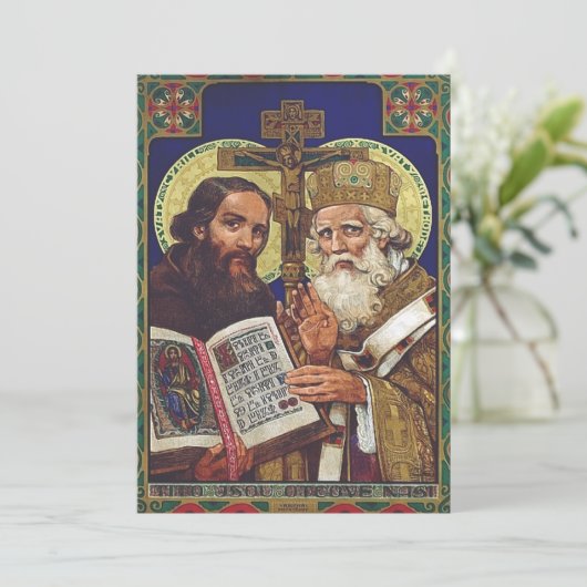 Invitation Saints Cyrille et Méthode patrons de l'Europe (Debout devant)