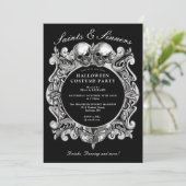 Invitation Saints Et Pécheurs Gothique Adulte Fête D'Hallowee (Debout devant)