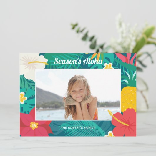 Invitation Saison Aloha Hawaiian (Debout devant)