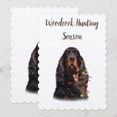Invitation Saison de chasse à la bécasse (Devant / Derrière)