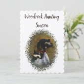 Invitation Saison de chasse à la bécasse (Debout devant)