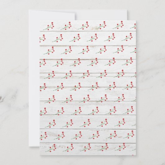 Invitation Saison de mariage | Mariage hivernal rustique en b (Dos)