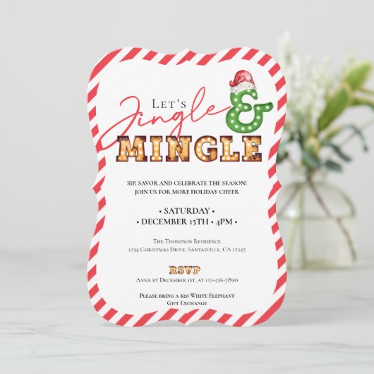 Invitation Saison de Noël de Jingle & Mingle (Debout devant)