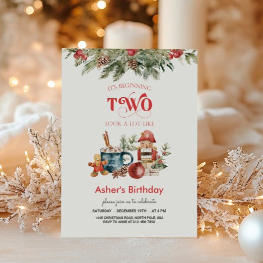 Invitation Saison de vacances 2e anniversaire