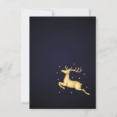 Invitation Saison de vacances sur mesure Elegant Golden Reind (Dos)