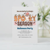 Invitation Saison éffrayante, Belle Fantôme, Halloween (Debout devant)