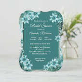 Invitation Saison festive unique de flocon de neige (Debout devant)