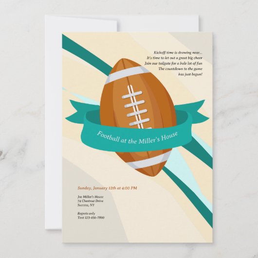 Invitation Saison Football (Devant)