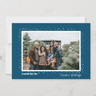 Invitation Saison neige's Greeting Family Photo Noël