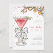 Invitation Saison Noël Bachelorette Cocktail Party (Devant)