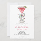 Invitation Saison Noël Bachelorette Cocktail Party (Devant)