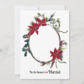 Invitation Saisonnier marié Floral Photo Mariage (Devant)