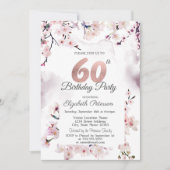 Invitation Sakura 60e Anniversaire (Devant)