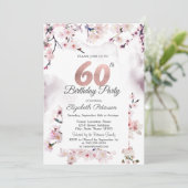 Invitation Sakura 60e Anniversaire (Debout devant)