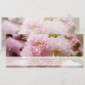 Invitation Sakura • Annonce de sauvegarde de la date (Devant / Derrière)