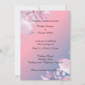 Invitation sakura en fleurs de cerisier pastel (Devant)