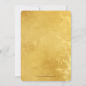 Invitation Sakura et Inséparables sur le Mariage OR (Dos)