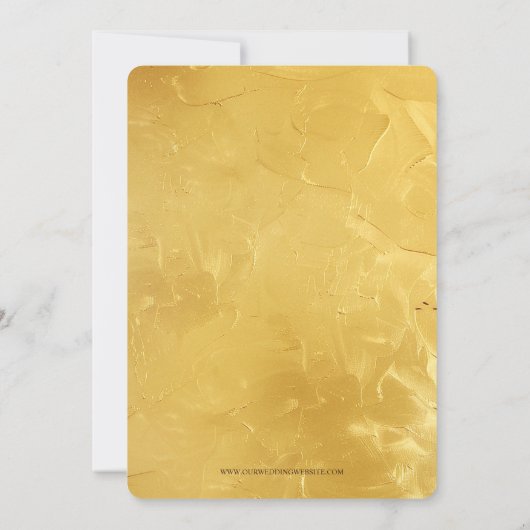 Invitation Sakura et Inséparables sur le Mariage OR (Dos)