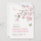 Invitation Sakura flowers bloom graduation (Devant)