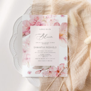 Invitation Sakura Love est en fleurs douche nuptiale Invitati