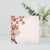 Invitation sakura vintage (Debout devant)