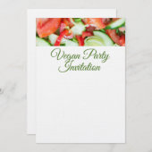 Invitation Salade végétale (Devant / Derrière)