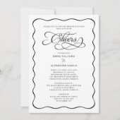 Invitation Salaire Calligraphie Fouet Dîner de répétition fro (Devant)