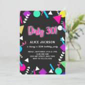 Invitation Sale 30 Noire et Rétro Anniversaire (Debout devant)