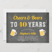 Invitation Salers et bières Jalon Anniversaire Fête Invitatio (Devant)