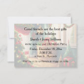 Invitation Salle à la décoration festive, commerces. Fête de  (Dos)