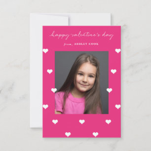 Invitation Salle de classe dispersée Valentine de coeurs