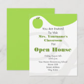 Invitation Salle de classe / Scolaire - Maison ouverte - Pomm (Devant / Derrière)