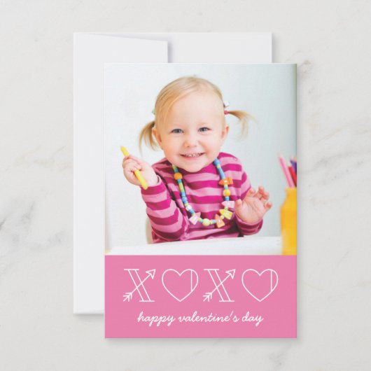 Invitation Salle de classe Xs & Os Valentine - Magenta (Devant)