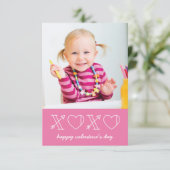 Invitation Salle de classe Xs & Os Valentine - Magenta (Debout devant)