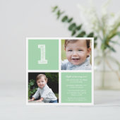 Invitation Salle de conférence pour Carrés photo de fête d'an (Debout devant)